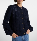 Frame Caped wool-blend cardigan