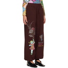 Chopova Lowena Brown Feelings Hope Sweatpants