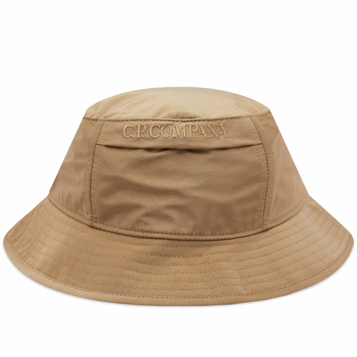 C.P. Company Men's Chrome-R Bucket Hat in Lead Grey C.P. Company