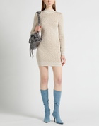 Palm Angels Womens Mini dress in Beige