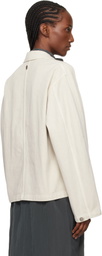 LE17SEPTEMBRE Off-White Garment-Dyed Denim Hunting Jacket