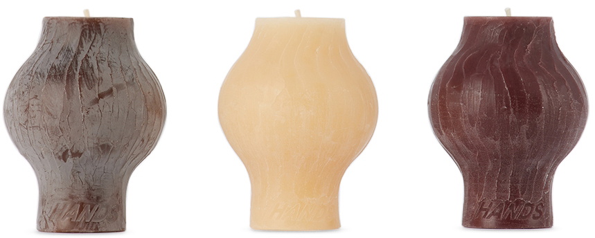 HANDS SSENSE Exclusive Textured Orb Candle Set