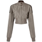 Rick Owens Women's Collage Bomber Jacket in Dust