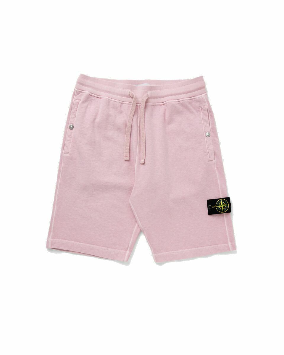 Photo: Stone Island Fleece Shorts Pink - Mens - Casual Shorts