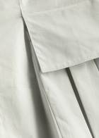 Remain BY Birger Christensen Peplum Cotton-poplin top Off White
