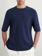 Inis Meáin - Linen and Cotton-Blend T-Shirt - Blue