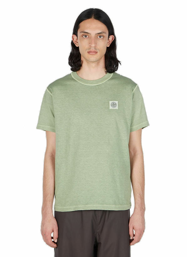 Photo: Stone Island - Compass Patch T-Shirt in Green