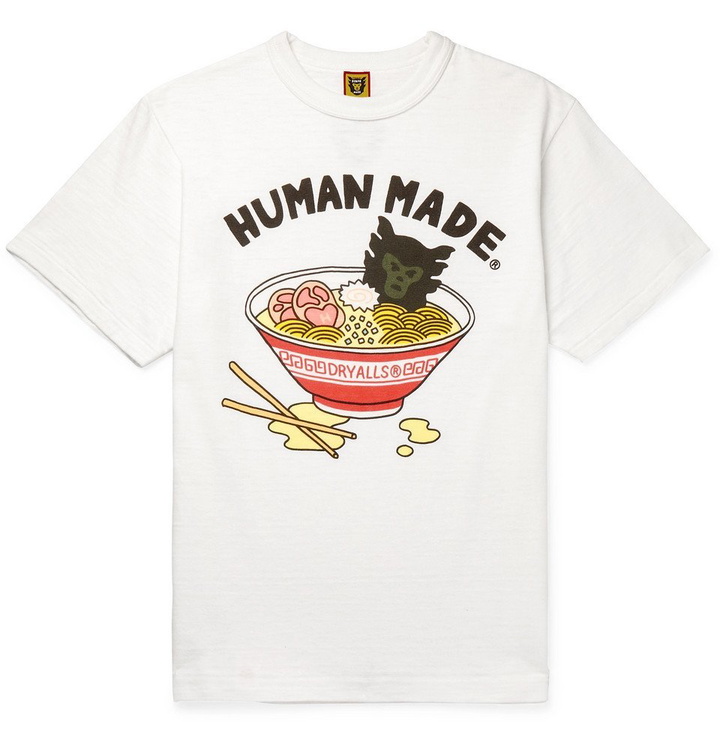 Photo: Human Made - Printed Cotton-Jersey T-Shirt - White