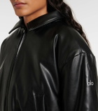 Alo Yoga Premier faux leather bomber jacket
