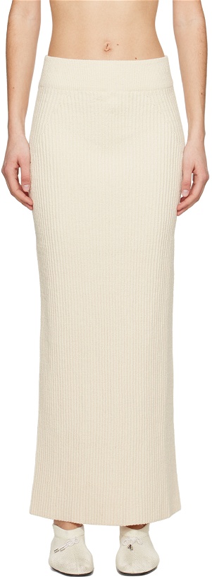 Photo: TOTEME Off-White Vented Maxi Skirt