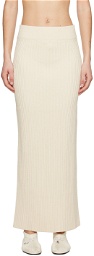 TOTEME Off-White Vented Maxi Skirt