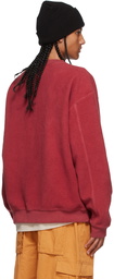 Brain Dead Burgundy Reverse Fleece Sweatshirt