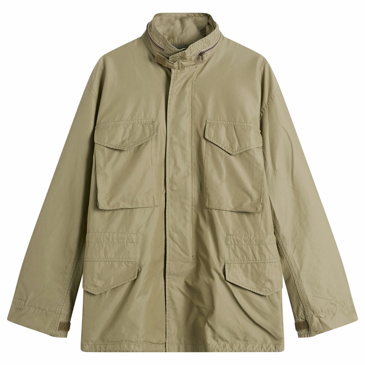 Beams Plus - Mil Panelled Cotton-Jersey and Fleece Zip-Up Jacket