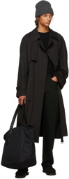 The Row Black Cashmere Omar Trench Coat