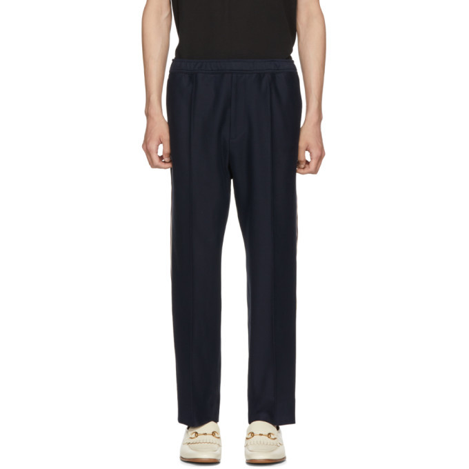 Photo: Gucci Navy Logo Tape Lounge Pants