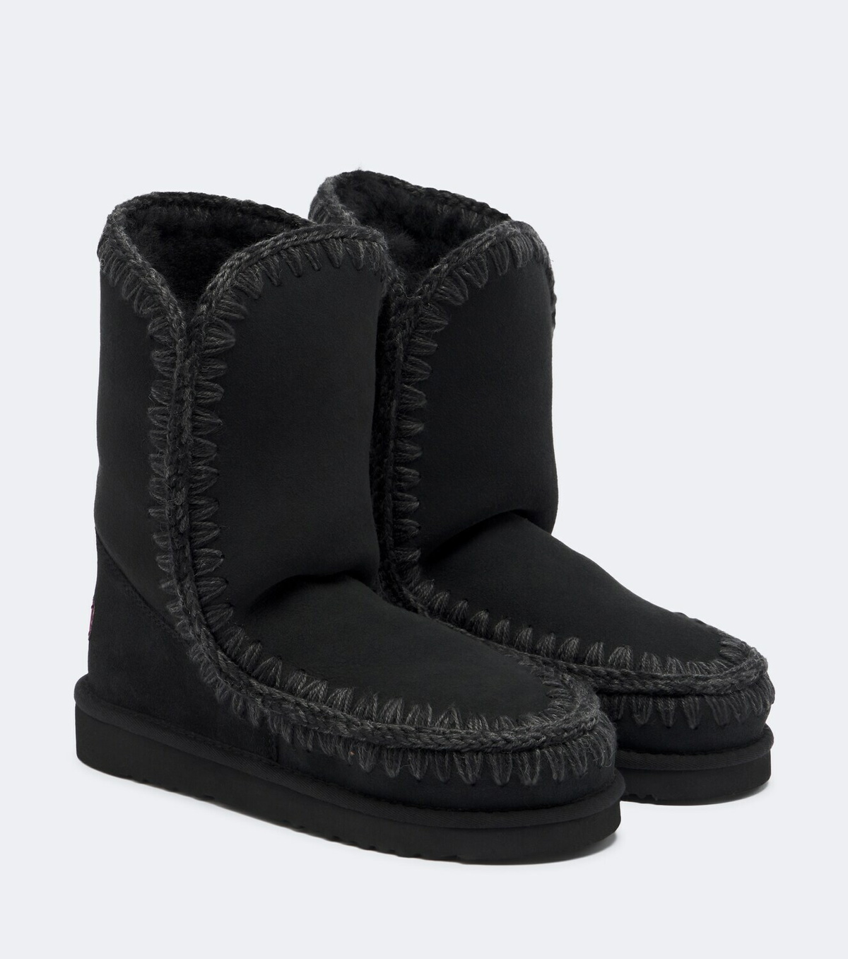 Mou 24 shearling-lined suede mid-calf boots