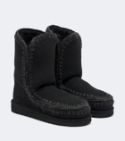 Mou 24 shearling-lined suede mid-calf boots