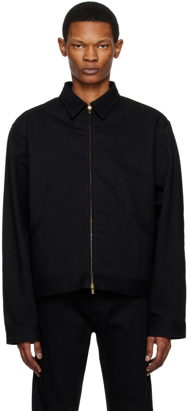 Fear of God Black Zip Denim Jacket Fear Of God