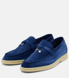 Loro Piana Summer Charms Walk suede loafers
