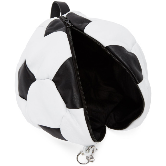 Bless SSENSE Exclusive Black and White Soccer Ball Shoulder Bag Bless