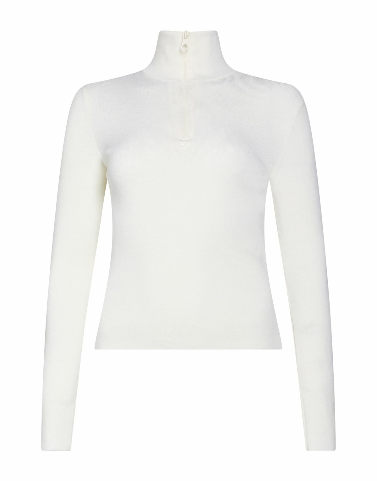 Courrèges Womens Turtleneck Ivory