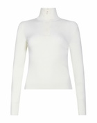 Courrèges Womens Turtleneck Ivory