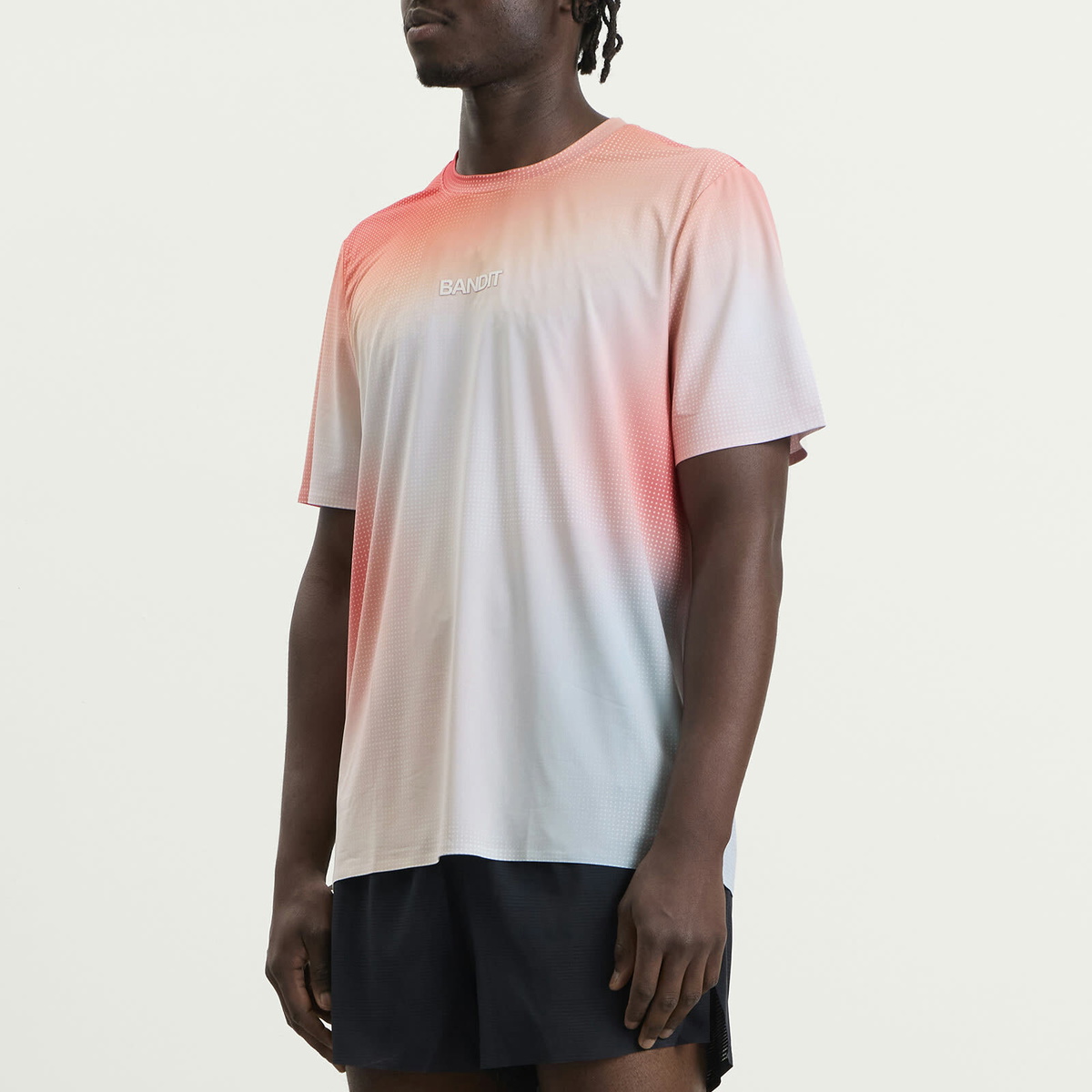 Bandit Men's Specter Performance T-Shirt in Micro Geo Gradient/Flame