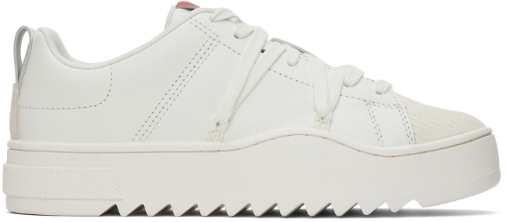 Photo: Diesel White S-Shika Lace-Up Sneakers