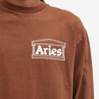 Aries Men's Long Sleeve Temple T-Shirt in Brown
