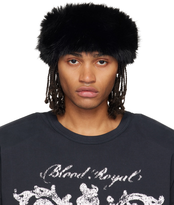 Photo: VAQUERA Black Faux-Fur Headband