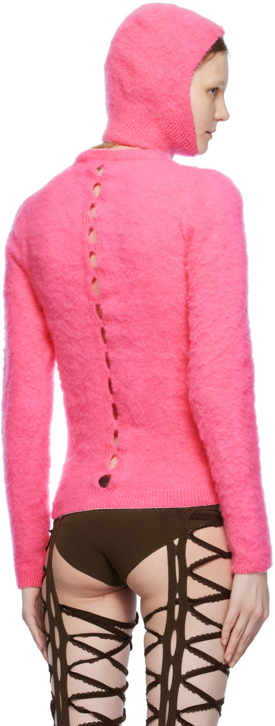 Sinéad O’Dwyer Pink Cup Shaping Cardigan