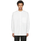 Sunnei White Raw Cut Overshirt