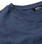 A.P.C. - Gael Logo-Appliquéd Cotton-Jersey T-Shirt - Blue