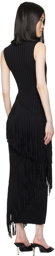 SIMONMILLER Black Spiral Maxi Dress