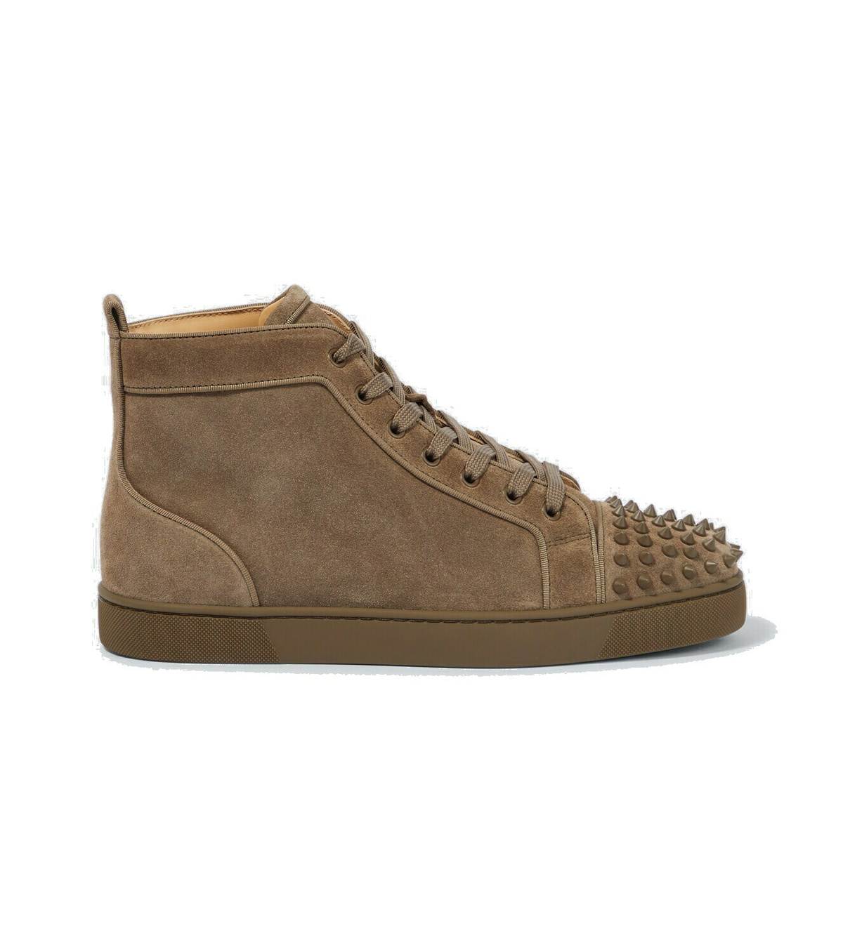 【Christian Louboutin】 Louis suede high-top sneakers Christian Louboutin Louis suede high-top sneakers Christian