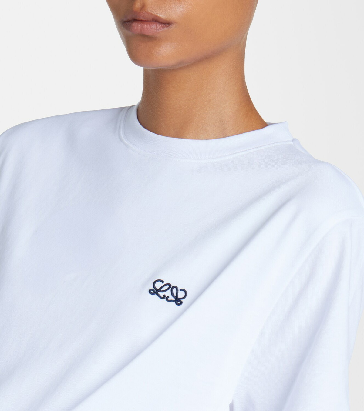 Loewe Double L draped cotton T-shirt