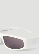Courrèges - Tech Sunglasses in White