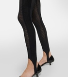 Khaite - Lace stirrup leggings