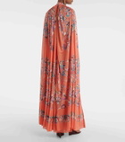 Etro Paisley caped gown