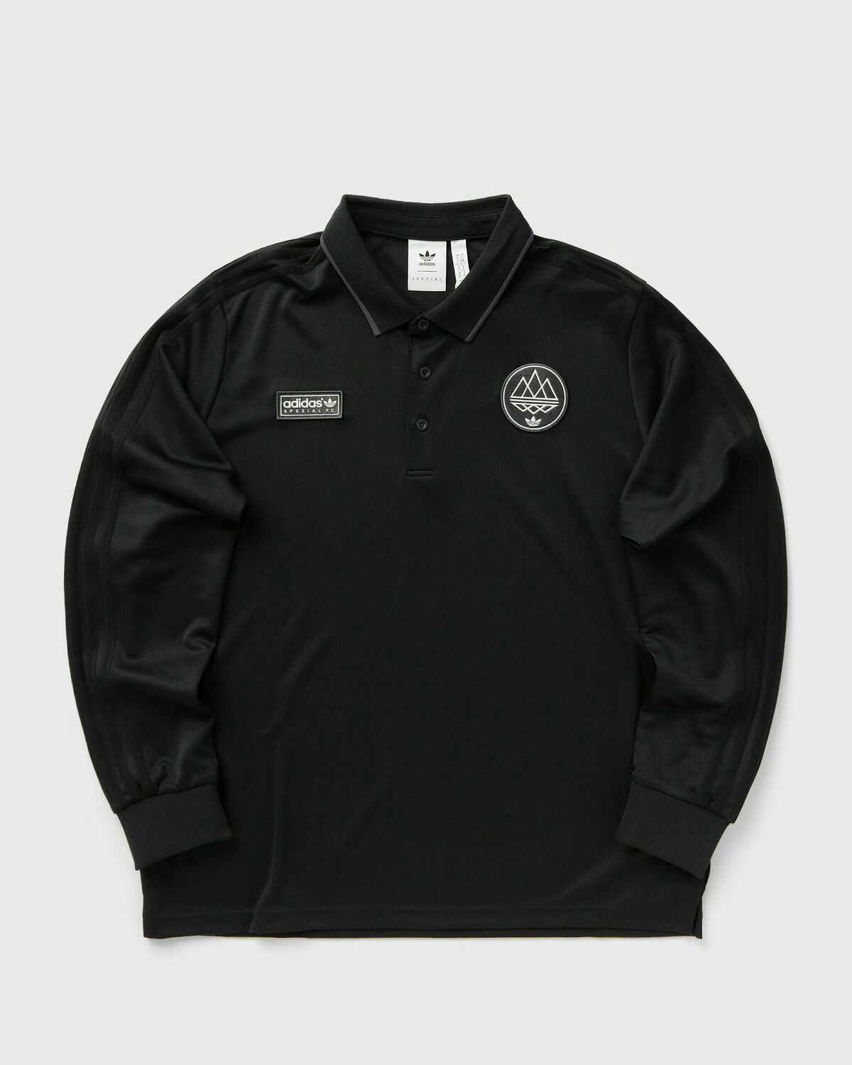 【ADIDAS】Original Polo Jersey L/S T-Shirt black★追跡可 Adidas Originals Spezial FC Polo Shirt | Black | FARFETCH