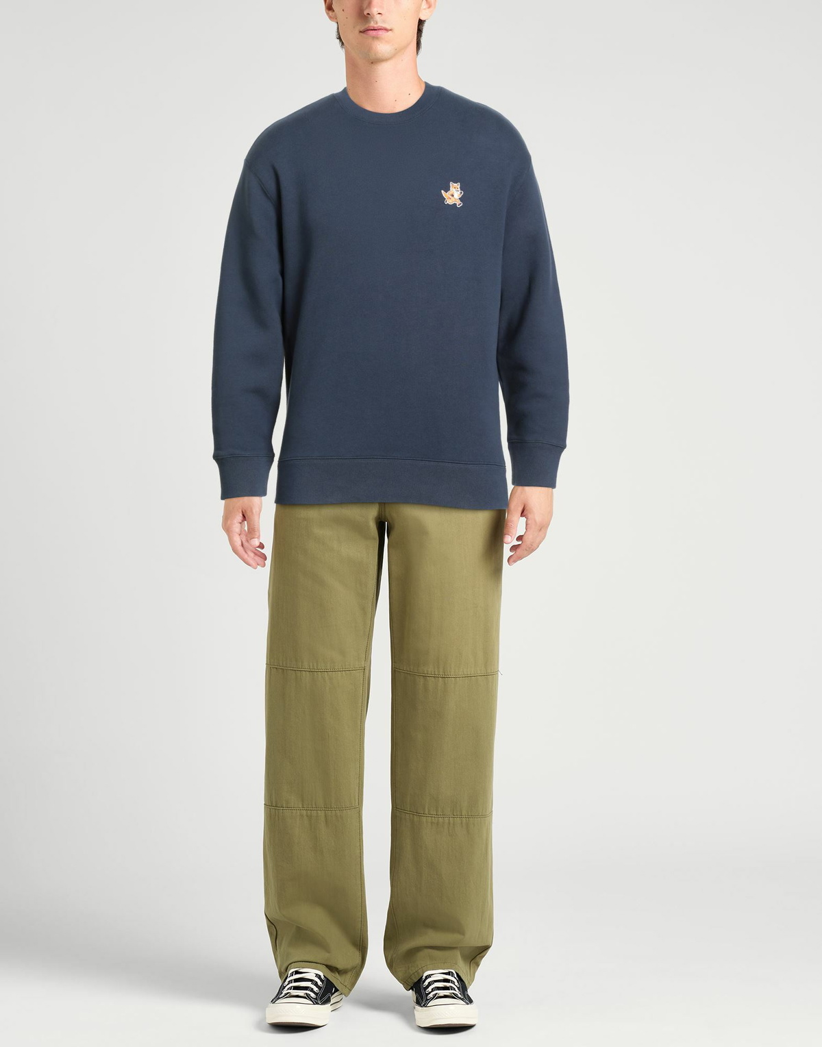 Maison Kitsuné Mens Sweatshirt Slate in Blue
