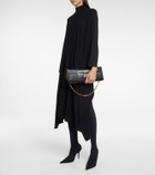 Balenciaga - Money croc-effect leather clutch