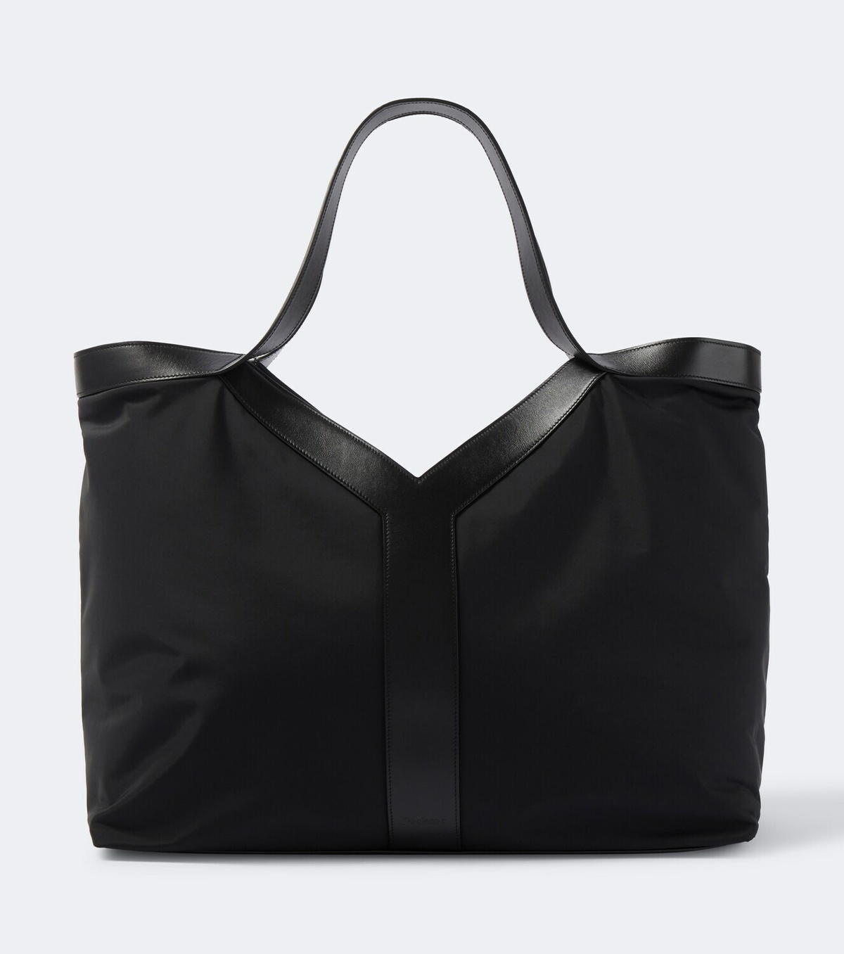 Saint Laurent Y Large leather-trimmed tote bag