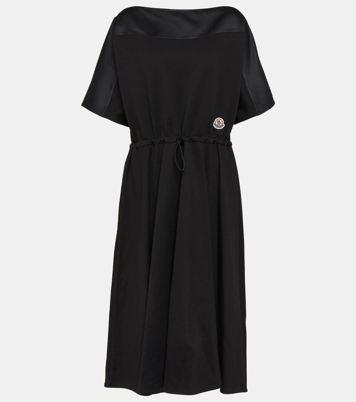 モンクレール Moncler Cotton Midi Dress Cotton midi dress in black - Moncler | Mytheresa