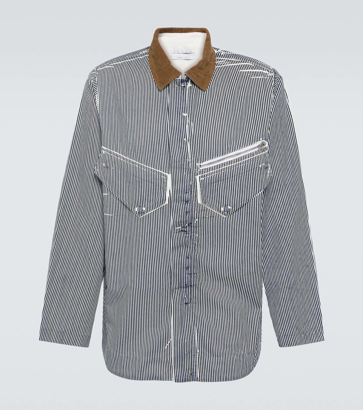 Ranra Galli striped cotton jacket