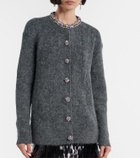 Self-Portrait Belted embellished cardigan