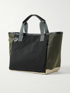 Master-Piece - Mini Leather-Trimmed Colour-Block Canvas Pet Tote Bag
