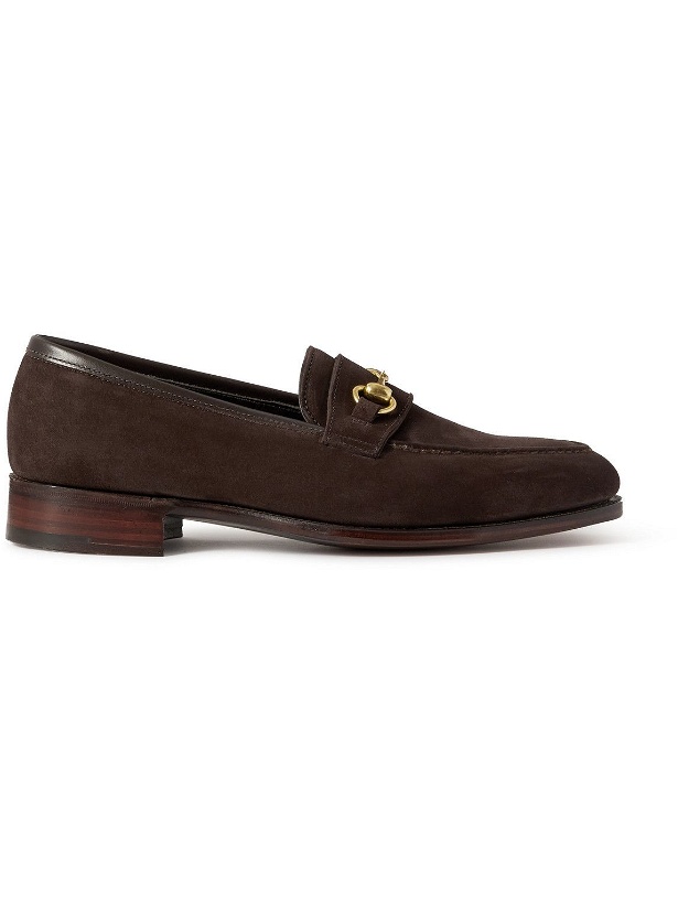 Photo: George Cleverley - Colony Horsebit Suede Loafers - Brown