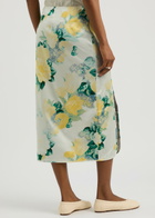 Meryll Rogge Floral-print Satin Midi Skirt Multi Print