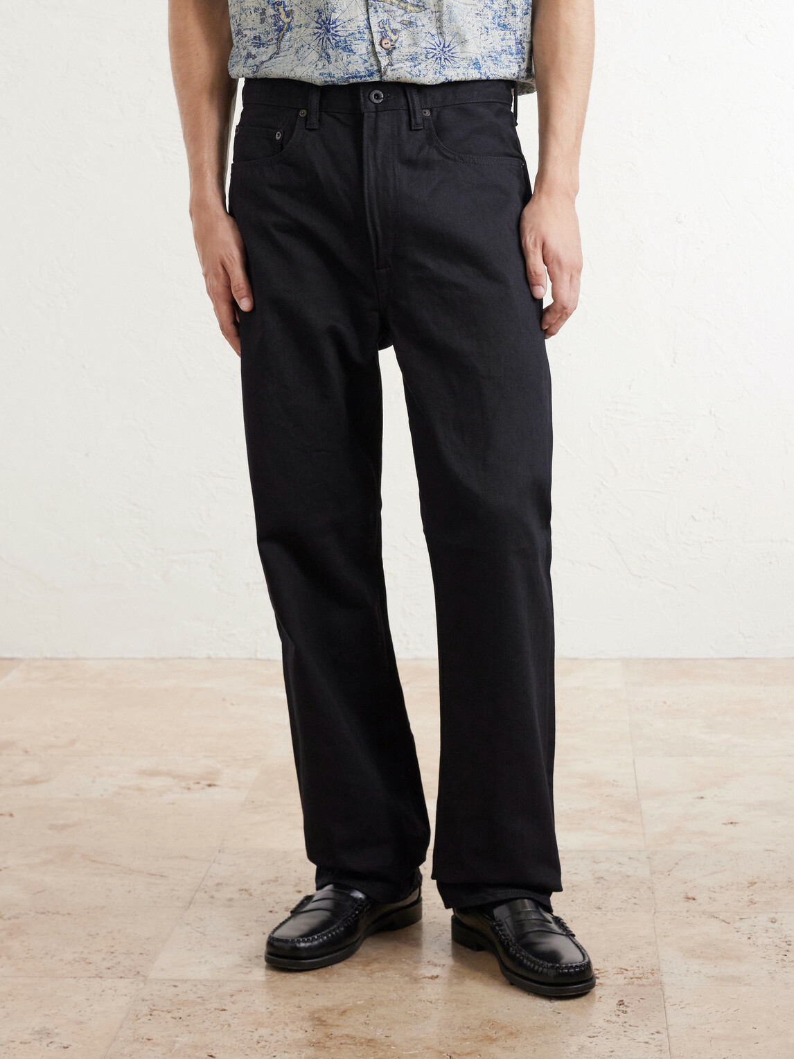 KAPITAL - Straight-Leg Jeans - Black